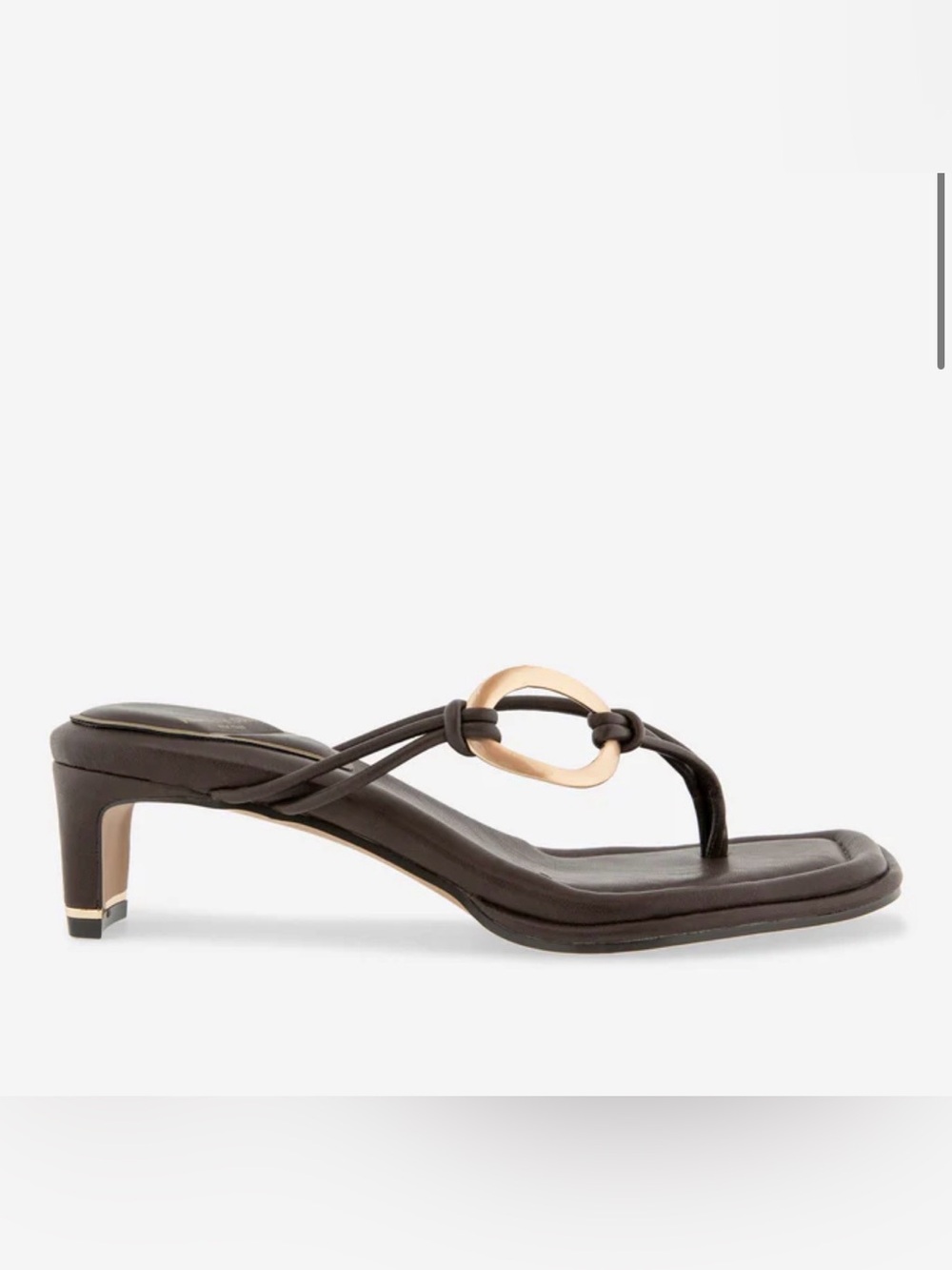 Madrid Leather Embellished Heel Sandal